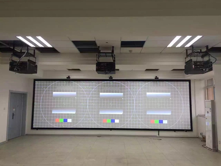Flat wide frame projector screen 10 meter customized