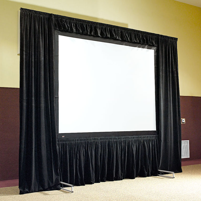 150" 16:9 Fast Folding Screen Outdoor Indoor Portable Projector Screen with dress kits