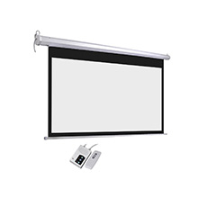 Electric Projector Motorized Projection Screen With Matte White For Education